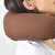 Hoodie Travel Pillow Hooded Neck Pillow Adjustable Ergonomic Travel Neck Pillow for Airplane Flight Headrest Sleep U Type Coffee Color