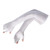 Ice Silk Arm Sleeves Slip Resistance Lengthened UV Protection Arm Cooling Sleeves for Cycling Outdoor Fishing Driving White