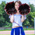 Cheerleadering Pom Poms Pompoms for Dance Party School Sports Competition (Silver+Red)