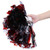 Cheerleadering Pom Poms Pompoms for Dance Party School Sports Competition (Silver+Red)
