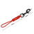 Scuba Diving Swival Bolt Snap Hook Marine Grade 316 Stainless Steel Snap Hook Clip with Braided Rope Lanyard Anti-lost Safety Rope for Diving BCD Equipment