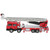 1:50 Alloy Diecast Engineering Ladder Fire Lift Simulation Truck Model Toy for Children
