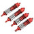 Front Rear RC Shocks Absorber Elastic Spring Aluminum RC Shocks Absorber Set for ARRMA 1/10 RC Car Red