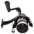 Portable Fishing Reel Casting Rods with Fish Wire Spinning Reel Fishing Accessory(black red )