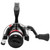 Portable Fishing Reel Casting Rods with Fish Wire Spinning Reel Fishing Accessory(black red )