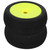 2pcs RC Rubber Tires 17mm Hex Wheel Hub for 1/8 Buggy Truck Off Road Model Crawler Car(Yellow )