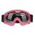 Kids Dirt Bike Goggles Impact Resistance UV Protection Motorcycle Goggles for Outdoor Cycling Ski ATV Off Road Racing Pink