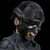Devil Half Face Mask comfirtable Horror Adult Smiling Face Mask for Hollloween Party Dance