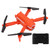 XT8 Mini Drone Aerial Photography RC FPV Drones 4K Dual Camera Multicolored Light Plane Toys Orange Dual Battery