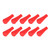 10PCS Rubber Arrowhead Archery Replacement Broadhead for Sports Shooting PracticeRed 8mm