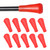 10PCS Rubber Arrowhead Archery Replacement Broadhead for Sports Shooting PracticeRed 8mm