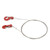2pcs RC Metal Trailer Hook Aluminum Alloy Steel Rope Lightweight Compact RC Chain Hook for SCX10 D90 TRX4 Red