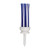 Golf Tees Plastic Long Ball Base Low Friction Brush Support Tee for Long Distant Hit Training(83mmWhite and Blue )