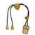 Archery Leather Finger Guard Comfortable Regulating Ergonomic Simple Use Archery Bow Thumb Ring Yellow