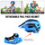 Kids Detachable Full Face Bike Helmet Breathable Ultralight Cycle Sports Safety Helmet for Bicycle Skateboard Scooter Roller Skating