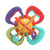 Manhattan Ball Plastic Cement Baby Teether Teethers Light Weight Baby Sensory Toys Ball for Children Infant