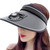 Sun Visor Hats with Fan Large Area Sun Protection Visors for Women Kids Adjustable USB Rechargeable Fan Visor Hat Black