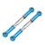 2Pcs Aluminium Alloy Rear Upper Steering Rods for FS 53633 / 51805 / 51806 1/10 RC Car (Blue)