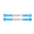 2Pcs Aluminium Alloy Rear Upper Steering Rods for FS 53633 / 51805 / 51806 1/10 RC Car (Blue)