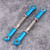 2Pcs Aluminium Alloy Rear Upper Steering Rods for FS 53633 / 51805 / 51806 1/10 RC Car (Blue)