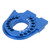 Aluminum Alloy Motor Plate Motor Mount Plate for Traxxas 1/10 RC Crawler Car Replacement Blue