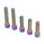 5Pcs Derailleur Screws M4 3Pcs 13.5 2Pcs 20mm Titanium Alloy Rustproof Easy Installation Cage Screws for Mountain Bike Colorful