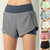 Women Running Shorts 2-in-1 with Pocket Wide Waistband Coverage Layer Liner Lounging Sport Yoga Leggings Fitness Workout Athletic Gym Home Sportswear