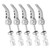 5pcs Seatpost Clamps Quick Release Aluminum Alloy Durable Bike Pipe Clamp Fixed Gear for Universal BicyclesSilver