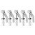 5pcs Seatpost Clamps Quick Release Aluminum Alloy Durable Bike Pipe Clamp Fixed Gear for Universal BicyclesSilver