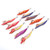 10Pcs Hard Bait Squid Jig Fishing Lure Octopus Wooden Shrimp Cuttlefish Hook Rig with Bag