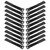 20pcs Reusable Fishing Rod Tie Holder Strap Hook and Loop Fastener Fishing Tackle Accessory