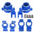 RC Steering Cup Rear Axle Seats C Hub Set Reduced Friction Aluminum Alloy RC Accessories for MAXX 2.0 1/10 RC Cars Dark Blue