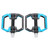 1 Pair Aluminum Alloy Road Mountain Bike Platform Flat Pedal Bicycle Accessories (black   blue)