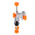 Durable Aluminum Alloy Fishing Rod Pole Holder Chair Clamp Bracket Tackle Accessory(Orange)