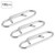 100pcs Stainless Steel Fishing Safety Snaps Clip Interlock Line Terminal Tackle Accessory S