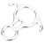 Bull Horn 8‑Shape Ring Descender Descent Control Device Downhill Rock Climbing Equipment