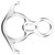 Bull Horn 8‑Shape Ring Descender Descent Control Device Downhill Rock Climbing Equipment
