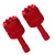2PCS RC Remote Control Sticks Portable Compact Aluminum Alloy Ergonomic Remote Control Rocker for Mini 3 Pro Red