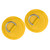 D Ring Pad Patch PVC Inflatable Boat Raft Dinghy Canoe Surfboard Kayak Tie Down FittingYellow
