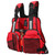 Portable Adult Floating Vest Fishing Waistcoat Multi Pocket Life Jacket Accessory(red )