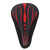 Bike Seat Set Ergonomic Prevent Slipping Breathable Pain Relief Bike Saddle Set with Bungee Cord for Mountain Bike Red