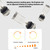 Portable Gas Camping Lantern Head Outdoor Candle Lamp Head for Camping Hiking Travel