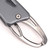 Fish Lip Gripper Aluminum Alloy One Hand Operation Easy Control Portable Fishing Lip Grabber Ruthenium Black
