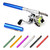 Collapsible Fishing Rod Reel Combo Mini Pen Fishing Pole Kit Telescopic Fishing Rod Spinning Reel Combo Kit