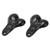2Pcs Zinc Alloy Bumper Balls Bull Nuts RC Hanging Truck Balls Nuts for 1/10 Universal RC Cars Black