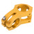 LUNJE 31.8X45MM Mountain Biking Handles Stem Aluminum Alloy Hollow Short Handle RiserGolden