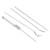 4Pcs/Set Outdoor Metal Pickteeth Tool Storage Box Portable Carrying Mouth Care Toothpick