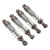 2 Pairs Aluminum Alloy Shock Absorber 60mm RC Car Modification Parts for WPL C14 C24 MN D90 99S ModelsTitanium Color