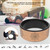 PU Rubber Yoga Wheel Circles Gym Workout Back Training Tool for Bodybuilding Fitnessblack inner circle