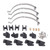 RC Suspension Lugs Zinc Alloy Metal Steel Plate Shock Reduction Lightweight RC Shock Absorber Accessory